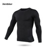 Men's Thermal Underwear Set Winter Clothes Thermal Shirt Tights Round Neck Thin Slim Fit Long Sleeve T-shirt Long Johns Suit