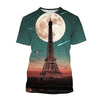 Paris Eiffel Tower Graphic T-shirt Men Women 3d Printed France Tees Tops Summer Casual Short Sleeve Oversized Tshirts Gift