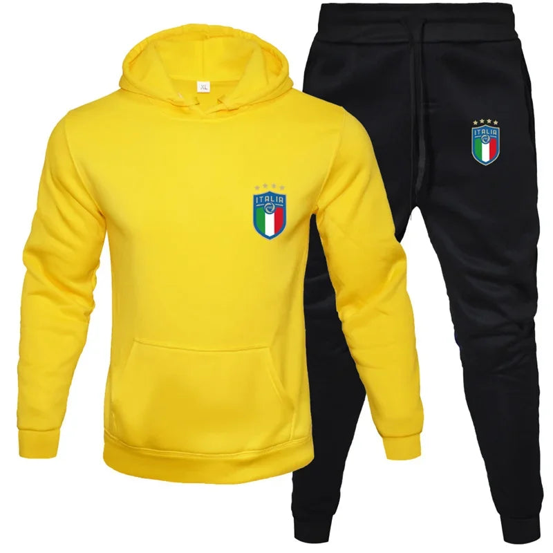 Hoodies+Pants Two Piece Set Men Womens Hoodies Tracksuits Jogger Pants thick Warm Clothes Men