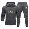 Casual Zipper Tracksuits Outdoor Fitness Jogging Hooded Sets Sports Luxury Hoodie + Pants Suit Clothing