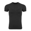 Summer New Men's T-Shirts Sports Fitness Quick Drying Breathable High Elasticity Tight Clothing Gym Running Training Clothes