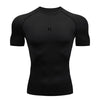 Running Men Compression Shirt Black Gym Top Sports Quick Dry Breathable Sportswear Workout Bodybuilding Short Sleeve T-Shirts