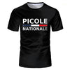 Picole Nationale T Shirt Loose Men 3D Printed T-shirt National Picole T Shirts Humorous Homme Tshirt Classical Tops