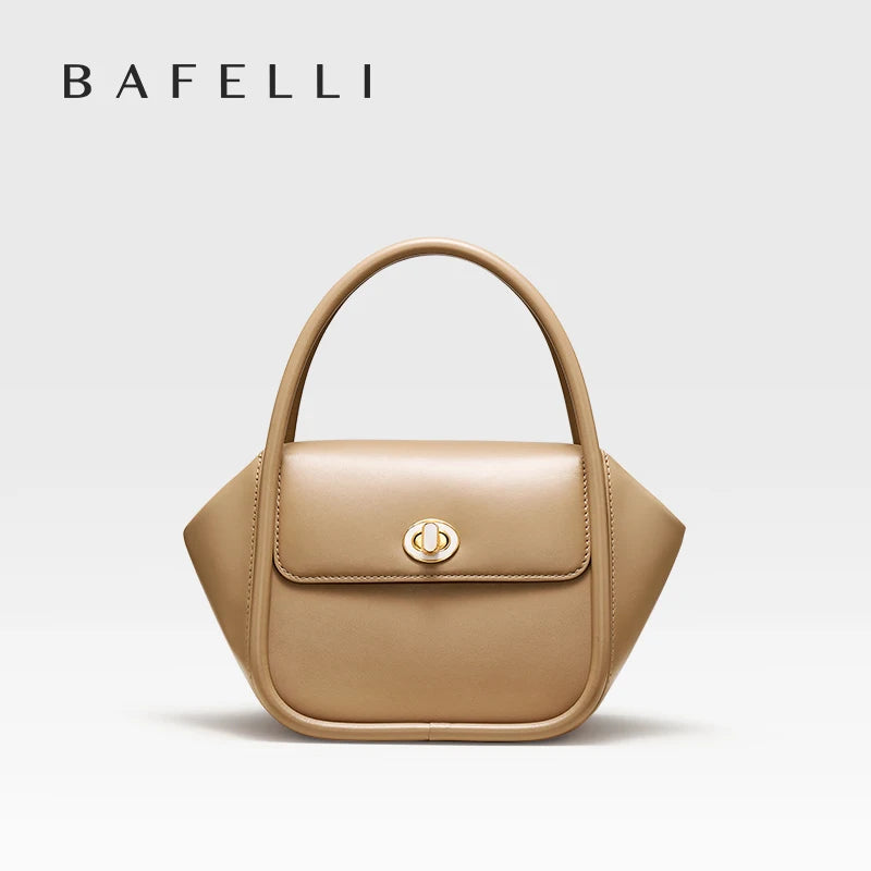 BAFELLI NEW WOMEN'S HANDBAG WINTER WOOL FASHION BENTO EVENING LEATHER ORIGINAL STYLE LUXURY BRAND PURSE SHOULDER CASUAL