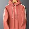 Light luxury wear with grapefruit red casual sports suit autumn and winter slim-fit men's and women's hoodie pants