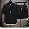 Shirts + shorts 2024 summer new style fashion Sportswear Men's Casual Sets Male Fashion shirts and shorts full size M-4XL