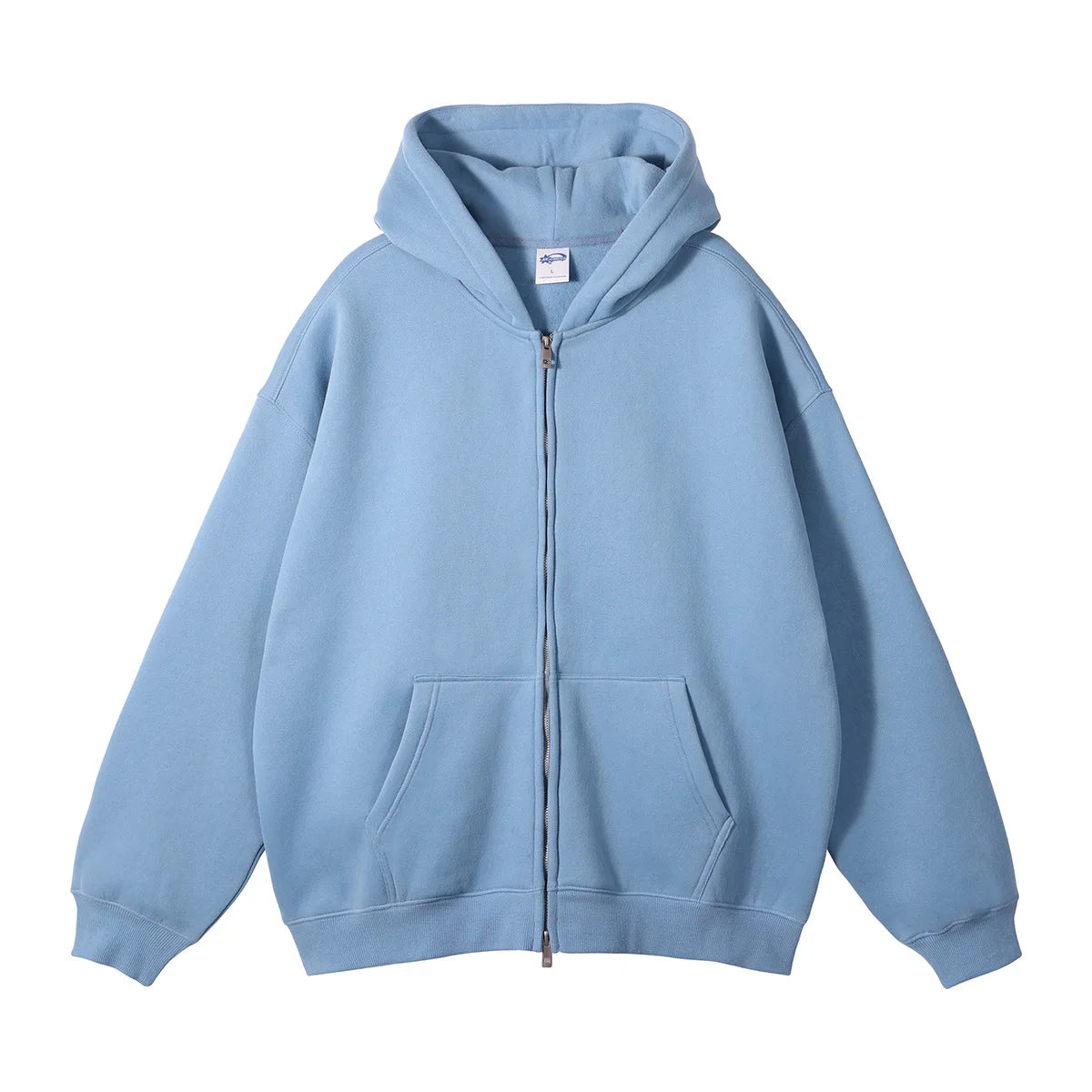 Fleece double zippered Cardigan Hoodie