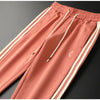 Light luxury wear with grapefruit red casual sports suit autumn and winter slim-fit men's and women's hoodie pants