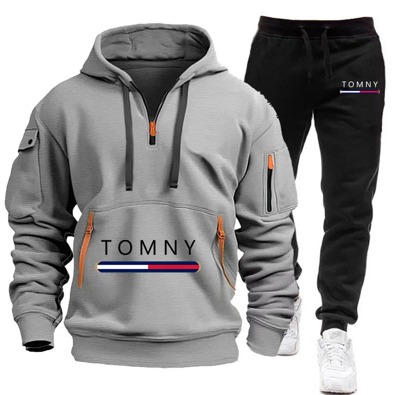 Brand clothing Autumn and Winter Suit Men's Fashion Hoodie Brand Pants Casual Jogging Suit Sports Wear Sweatshirt Set Hoodie2025