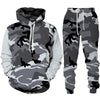 Camouflage Hoodie Pant Suit 3D Printed Casual Men Women High Quality Tracksuit Outfits Fashion Men's Clothing 2pcs Sets