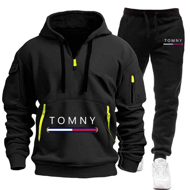 Brand clothing Autumn and Winter Suit Men's Fashion Hoodie Brand Pants Casual Jogging Suit Sports Wear Sweatshirt Set Hoodie2025