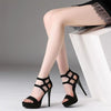 Sandal Small Heel Shoe Kitten Stiletto High Heels for Women Platform Stripper Black Sandals Elegant Woman Heeled Shoes Sexy