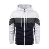 Men's Hoodie Zipper Patchwork Hoodie Sweatshirt Sport Outdoor Casual Everyday Hoodie Slim Fit Sweatshirt