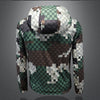 Minglu Plaid Camouflage Printed Men's Jackets High Quality Hooded Long Sleeve Sport Casual Spring Autumn Male Outerwear 5XL