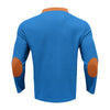 Cross-border new men's waffle color matching strap V-neck top casual long-sleeved bottoming T-shirt