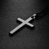 Men Simple Cross Pendant Alloy Necklace Chain Jewelry Christmas Day Gift Simple Cross Stainless Steel Necklace Titanium Steel