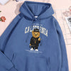 Hip Hop Bear Hoodie Men Los Angeles California Letter Hoodies Streetwear Hip Hop Sweatshirt Street Comfort Hoody Men's Clothing