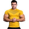 High quality spandex Men Running T Shirt Quick Dry Fitness Shirt Training exercise Clothes Gym Sports Shirts  Short Sleeve Tops