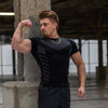 Summer New Men's T-Shirts Sports Fitness Quick Drying Breathable High Elasticity Tight Clothing Gym Running Training Clothes