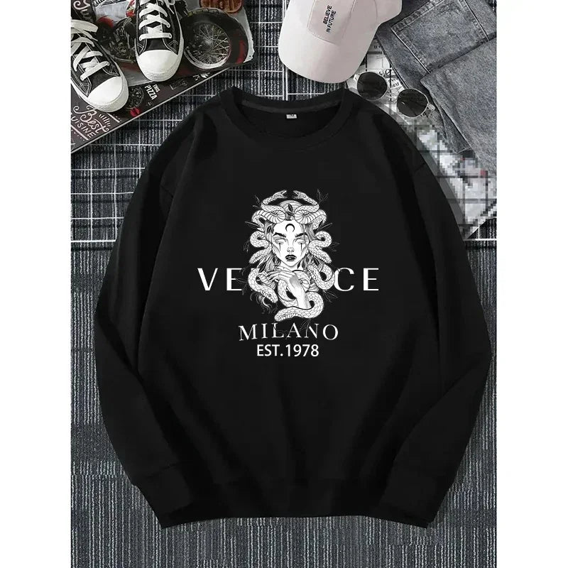 New Women's Graphic Sweatshirt Classic Luxury High Quality Harajuku Y2k Designer Casual Hip Hop Hoodies Woman Pullover Sweater