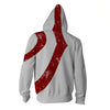 Game God of War Cosplay Kratos Zipper Hoodie Costume Men and Women Leisure Sports Sweater 3D Printing