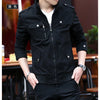 Thin Men's Jacket Korean Style Fashion Stand Collar Spring Autumn Cargo Jacket Coat