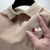 Men's embroidered polo shirt with a flip collar and anti pilling polo shirt. Short sleeved casual hot selling summer busine