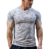 Summer New Fitness Clothes Coach Sports T-shirt Muscle Tights Men High Elastic Training Clothes Short Sleeve Fitness Clothes Men