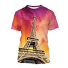 Paris Eiffel Tower Graphic T-shirt Men Women 3d Printed France Tees Tops Summer Casual Short Sleeve Oversized Tshirts Gift