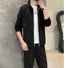 Spring Autumn Men's Leisure Sports 2 Pieces Sets Male Outdoor Sporty Casual Sweatpant Fashion Brand Sportswear Set