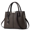 Elegant Flower Plaid Handbag: Versatile, Secure Zippered Satchel with Adjustable Strap & Polyester Lining for All Occasions