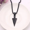 Punk Arrow Shape Necklace For Men Gold Color Alloy Arrow Pendant Party Jewelry Gift Retro Personality Long Chain Necklaces