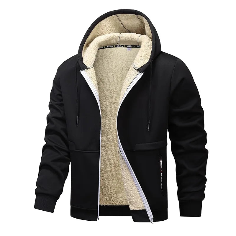 leisure man's Windproof Thick Cardigans jacket