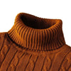 High Neck Solid Color Pullover Knitted