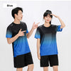 Fitness Clothes Ice Silk Quick Drying T-shirt Suit Men Short Sleeve Running Sportswear Shorts Tracksuit Gym Sports Training Sets