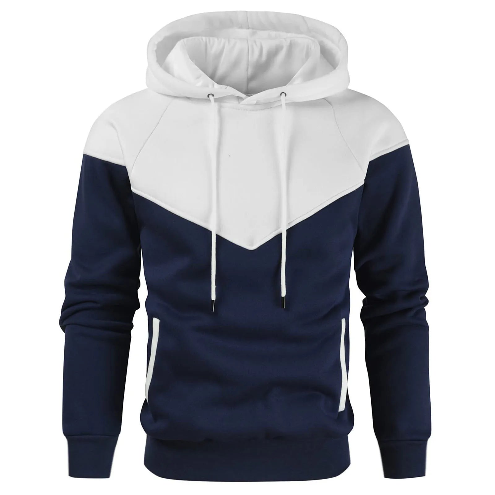 New Patchwork Hoodies Men Fashion Hooded Sweatshirts Spring Autumn Comfortable Streetwear Pullover Casual Male Sportswear