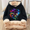 Sonics Winter Children Casual Hoodies Anime Cute Top Kids Thicken Long Sleeve Pullover Boy Cartoon Hooded Clothes Xmas Gift 2025