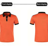 Summer Men's short sleeved polo shirt business Office Splicing together T-shirt men's casual top European and American plus size