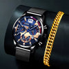 Stainless Steel Mesh Belt Quartz Watch