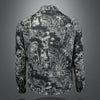 Minglu Spring Autumn Turn Down Collar Men's Jackets Luxury Jacquard Single Breasted Casual Male Coats Fashion Man Overcoat 5XL