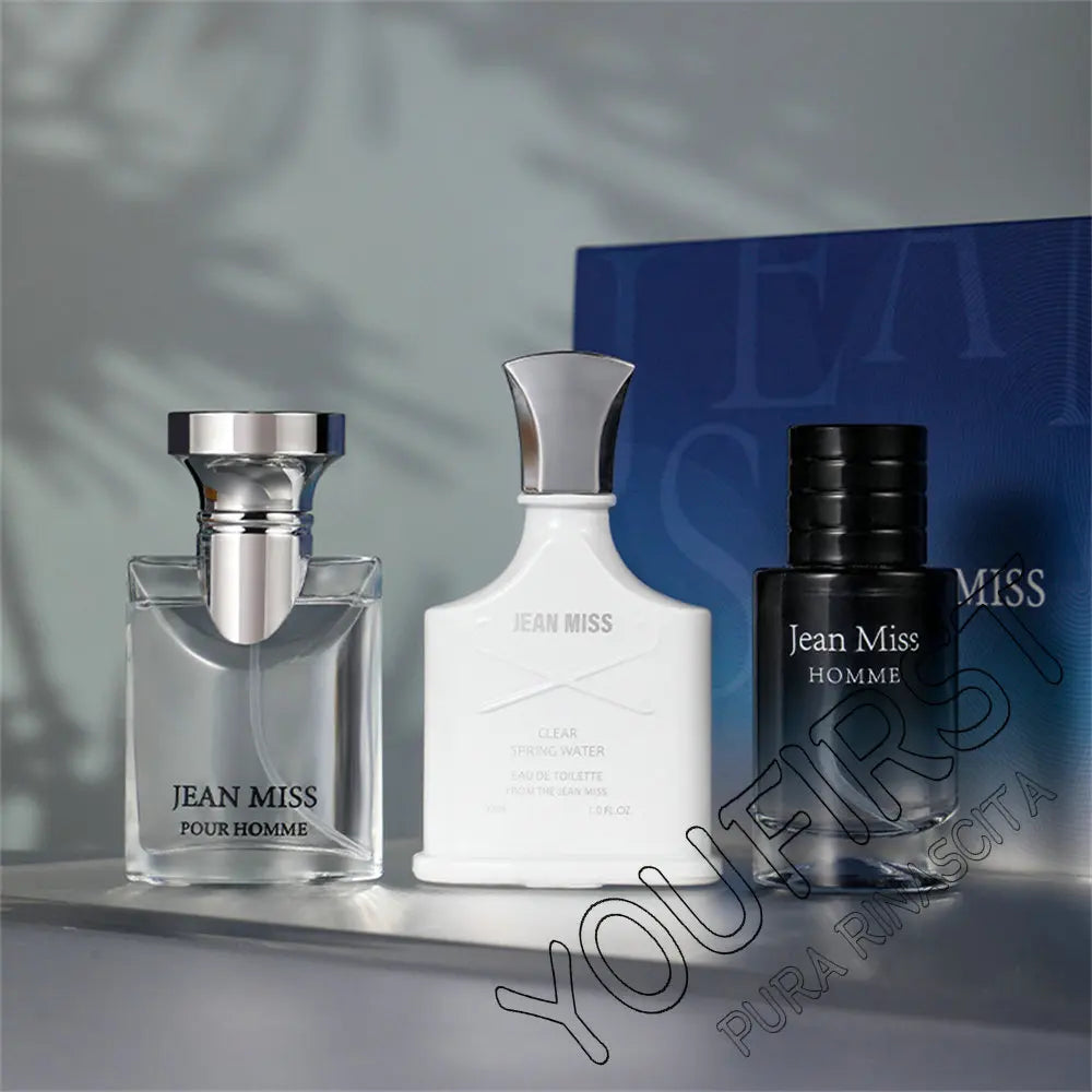 Brand Perfume Men Gift Box 3pcs Set 90ml Colognes Parfums Homme Lasting Fragrance Spray Pheromone Perfumes Hombres Originales