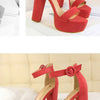 Women High Heel Shoes Sexy Party Nightclub Platform Elegant Sandals Wedding Shoes Bridal Pumps Summer Peep Toe Luxury Thick Heel