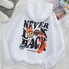 Never Look Back Creative Smile Skull Hoodies Men Women Warm Comfortable Sweatshirt Loose Hip Hop Street Clothes Loose Hoody