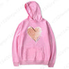 Fashion Valentine's Day Heart & Love Print Hoodies For Women Winter Autumn Casual Hooded Sweatshirts Valentines Hoodies Pullover