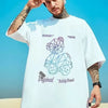 Summer New Casual Loose T-shirt Short Sleeved Men's Fashion Loose Printing Large 8XL Hip Hop Couple Wear Half Sleeve Cotton Top