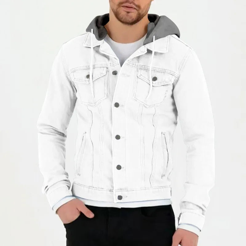 European Casual Solid Color Large Windproof Hooded