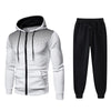 Mens Tracksuits Men's Clothing Men Sets Hoodie Set Zipper Sweatshirt Casual Sport Sweatpants Man Sweat Suit Set Running