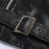 Men PU Leather Jacket Motorcycle Fashion Slim Fit Leather Coat