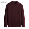 Knitted Sweater Round Neck Thick Bottom Warm Solid Color Versatile Casual Inner Layer Sweater