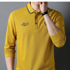 Long-sleeved Polo T-shirt Fashion Casual Embroidery Versatile Breathable Men's POLO Shirt